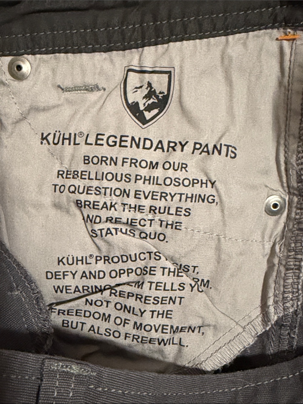 Kuhl Legendary Pants Women’s Size 6 Gray Straight Leg Hiking Stretch Gorpcore - Picture 4 of 8